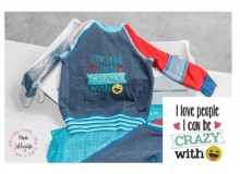 Stickdatei - Love people I can be crazy with